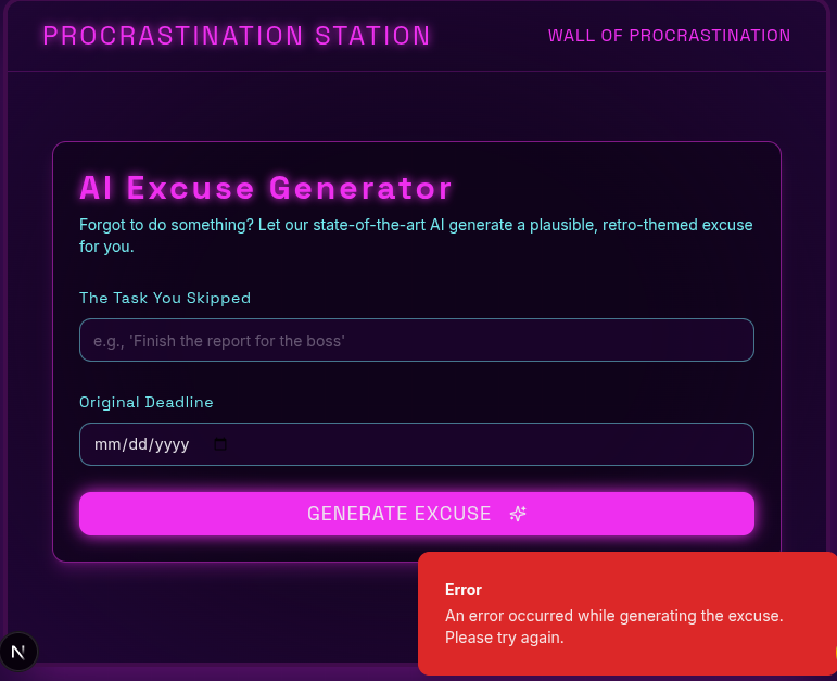 Procrastination Station Screenshot